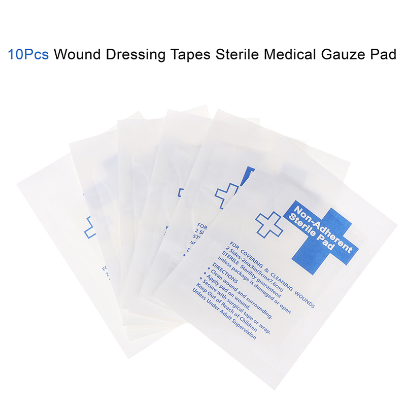 Medical Tape - 10 unidades de compressas de gaze